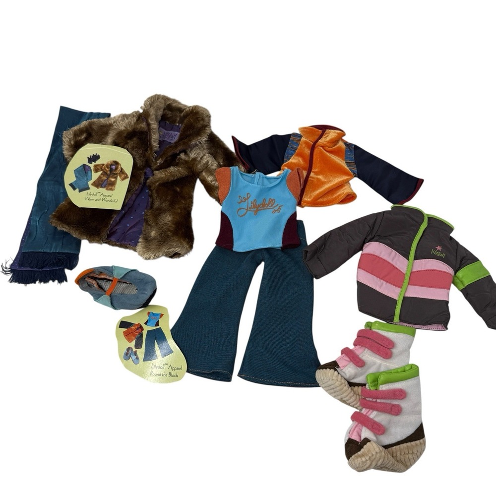 Lilydoll Manhattan Toy‎ Co Retired Clothing Lot for Plush Doll Outfits Sets